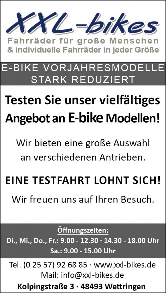 E-bike Vorjahresmodelle stark reduziert