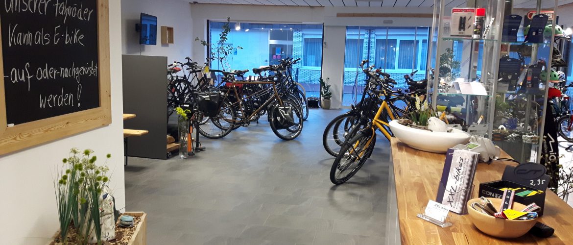 XXL-bikes Ladenlokal Innenansicht